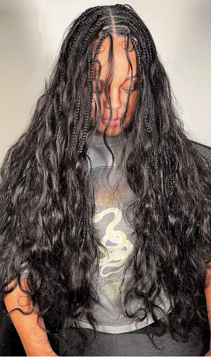 Double-Drawn Body Wave Bulk Braiding Hair