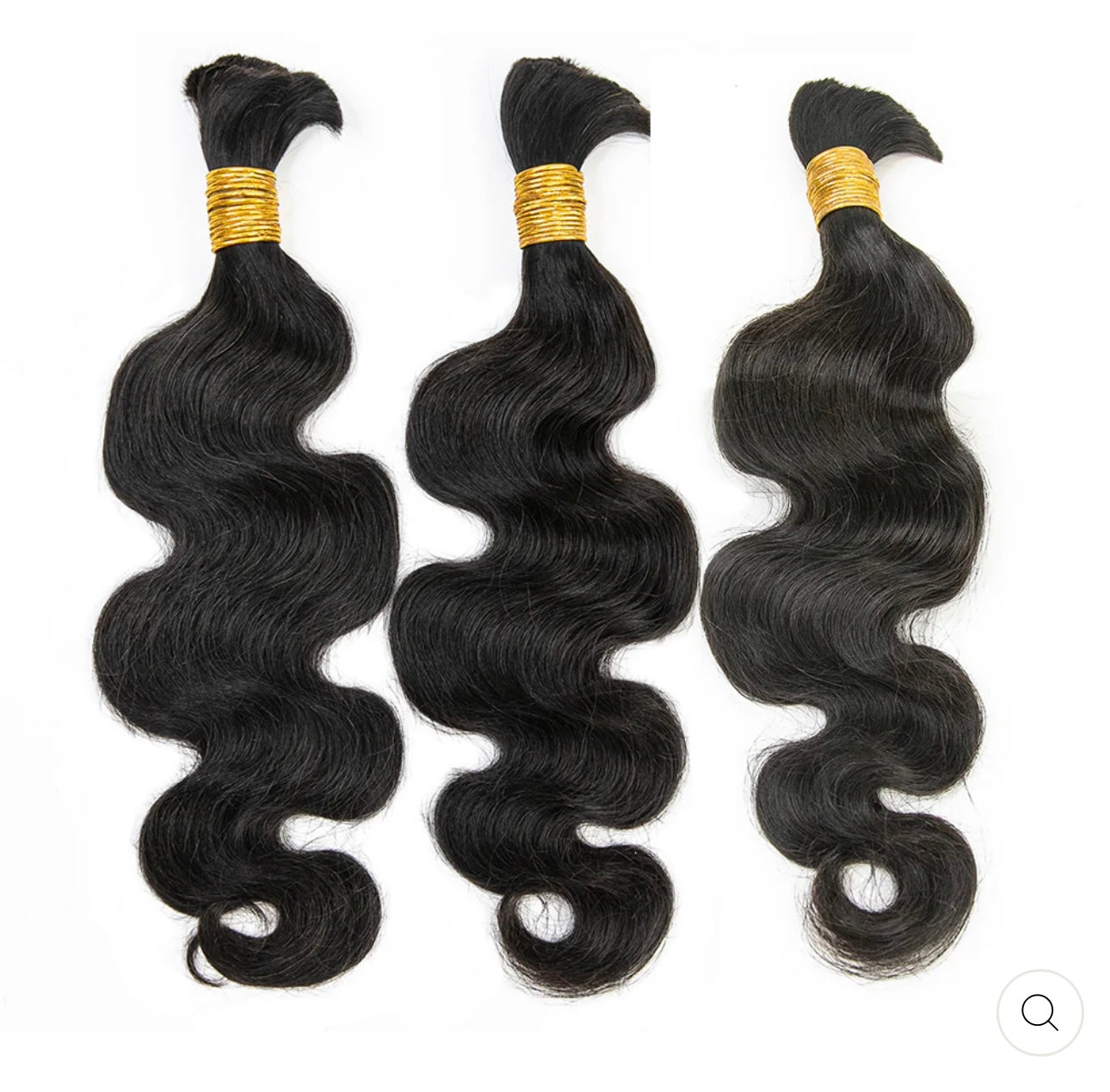 Bulk body braiding hair