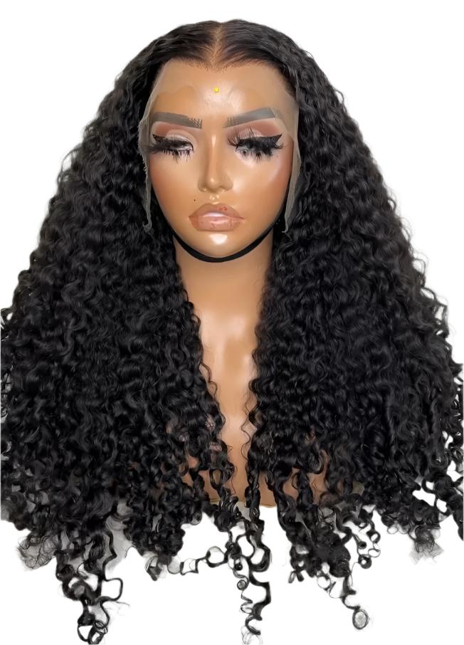 Burmese curly frontal wig 